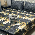 3-Piece King Size Cotton Mix Printed Bedsheet Set