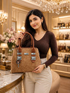 Elegant Floral Printed Premium Ladies Handbag