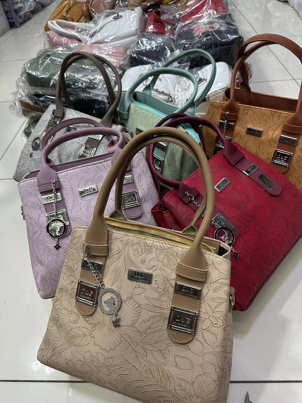Elegant Floral Printed Premium Ladies Handbag
