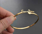 Customized Name Bangle – Premium Personalized Bracelet with Gift Box