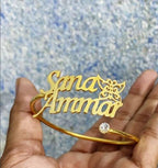 Customized Name Bangle – Premium Personalized Bracelet with Gift Box