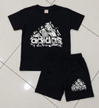 Kids DTF Print T-Shirt & Shorts Summer Set