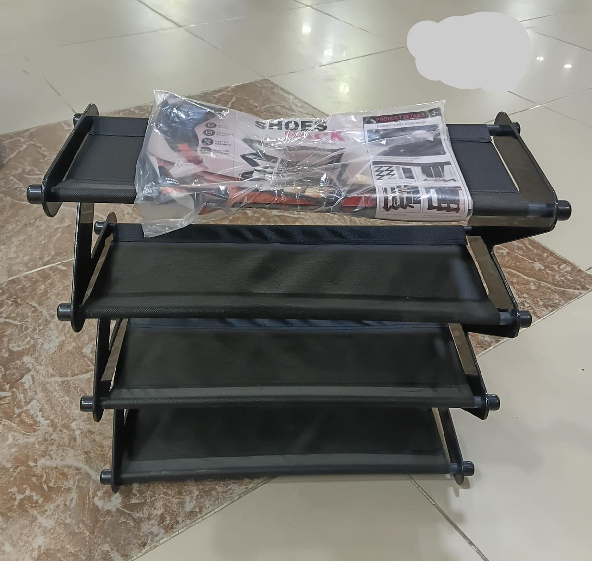 4-Layer Zigzag Shoe Rack & Organizer