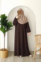 Rosette Flow Premium Quality Wool Peach Abaya