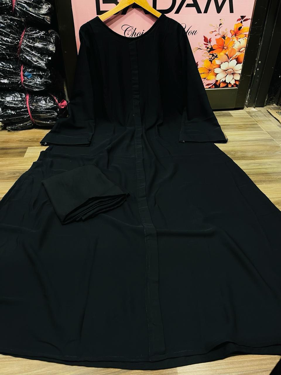 2-Piece Ready to Wear High Quality Wool Peach Abaya & Stoller Set