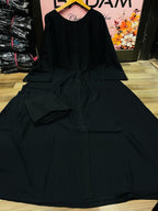 2-Piece Ready to Wear High Quality Wool Peach Abaya & Stoller Set