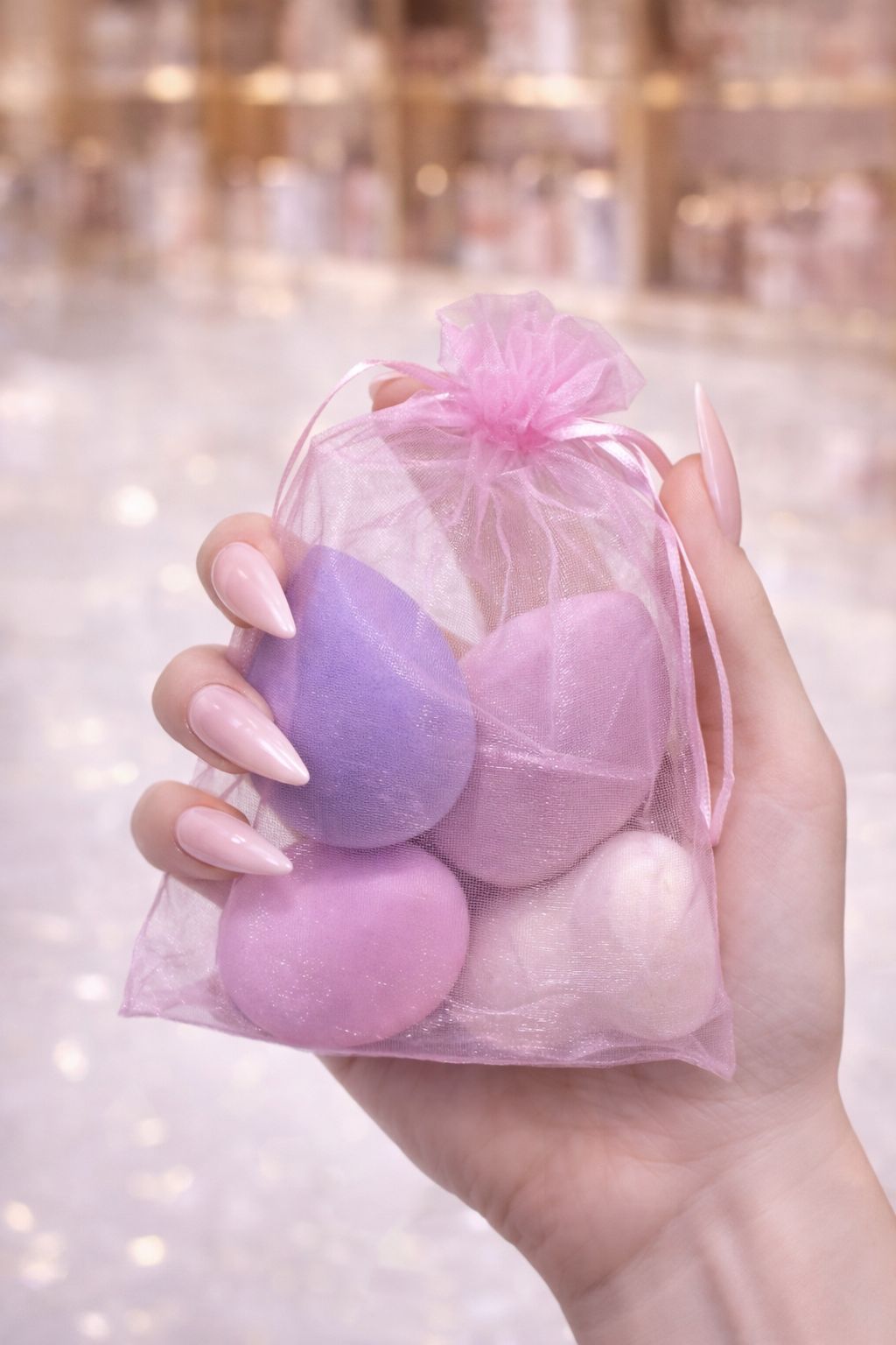 4-Piece Makeup Blender Puff Set - Flawless Foundation Sponge and Beauty Applicator