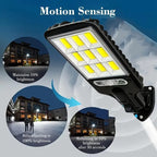200W Solar-Powered Outdoor LED Street Light with Remote Control & Motion Sensor