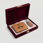 Customise Photo & Name Engraved Leather Wallet