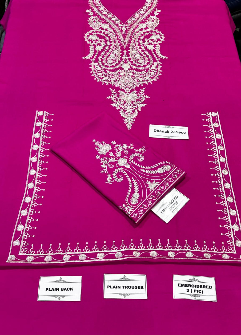 2-Piece Dhanak Embroidered Winter Suit for Women