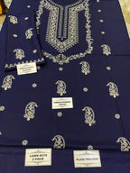 2-Piece Dhanak Embroidered Suit for Women – Winter Festive Outfit