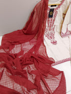 Ready to Wear Premium Embroidered Cotton Breeze Suit with Lacha Flapper