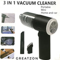 3-in-1 Wireless Portable Car Vacuum Cleaner – High-Power Handheld Dust & Debris Remover