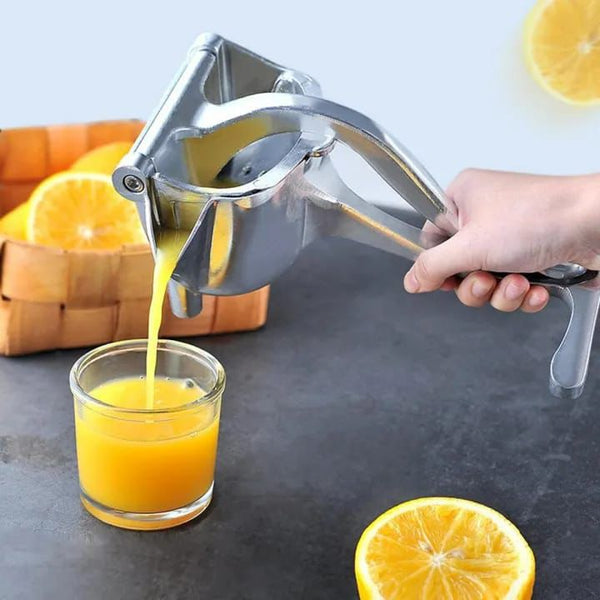 Stainless Steel Manual Fruit Press & Hand Juicer – Heavy-Duty Handheld Citrus Juice Extractor