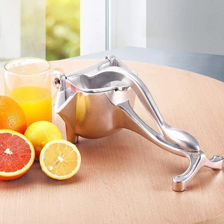 Stainless Steel Manual Fruit Press & Hand Juicer – Heavy-Duty Handheld Citrus Juice Extractor