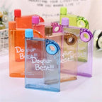 350ML NoteBook Water Bottle – Flat Memo-Style Slim Pocket Bottle