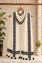 Premium Elegant Embroidered Wool Shawl for Women – Winter Warm Stole
