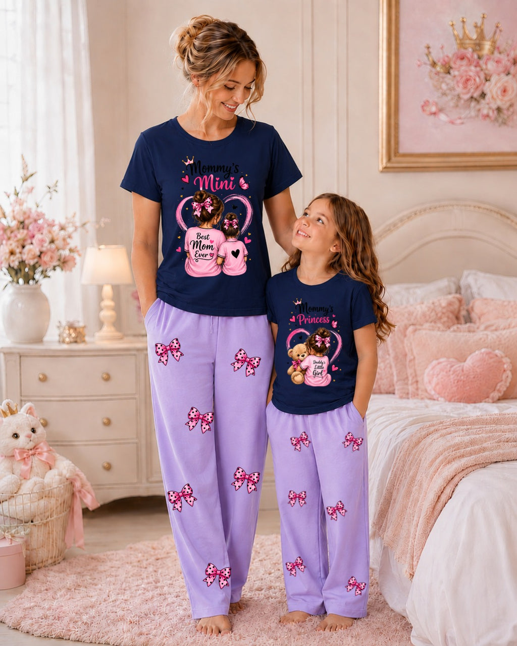 Pack of 2 Mother & Daughter Matching Tracksuit Set