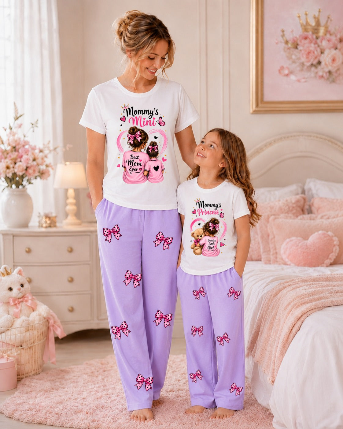 Pack of 2 Mother & Daughter Matching Tracksuit Set