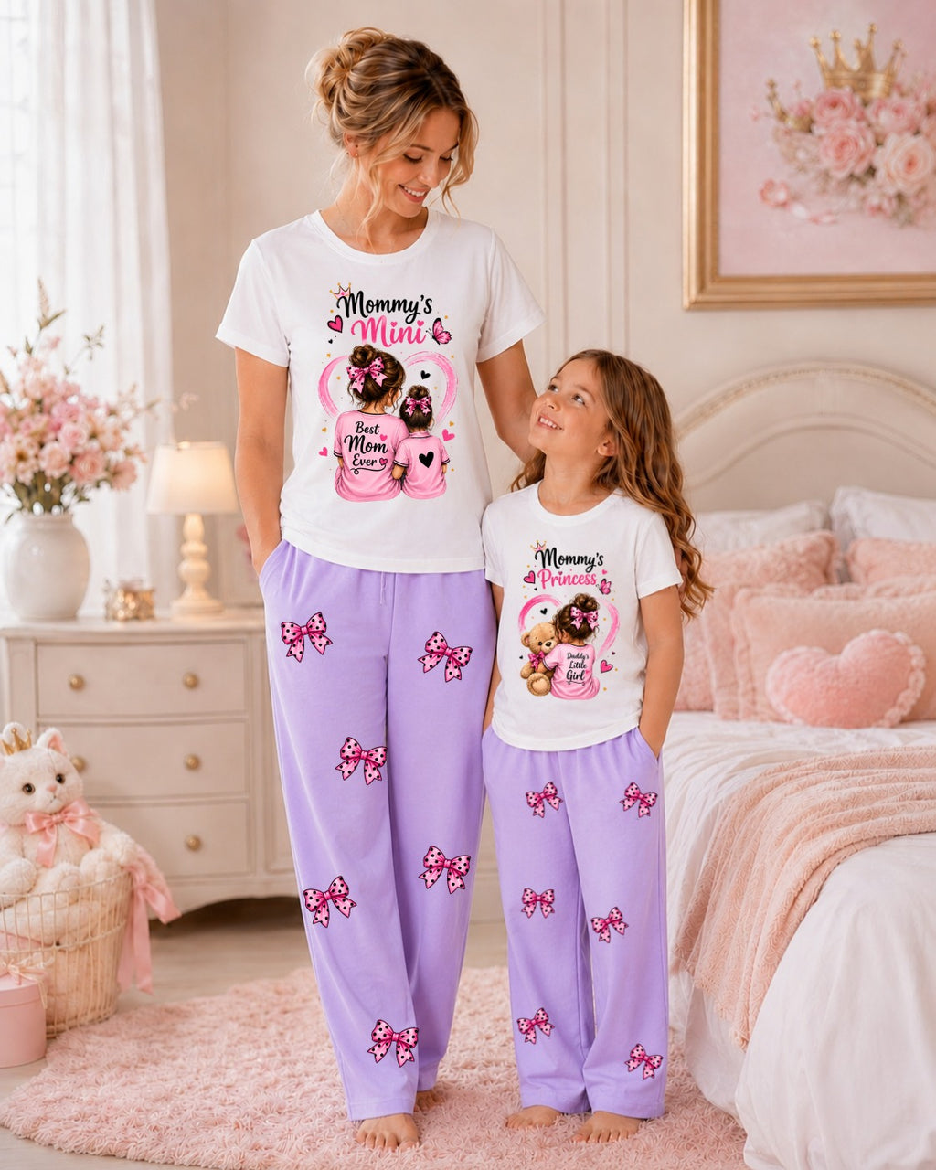 Pack of 2 Mother & Daughter Matching Tracksuit Set