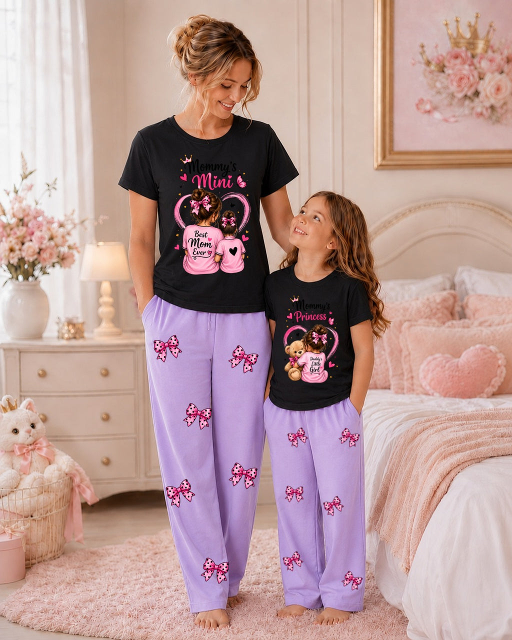 Pack of 2 Mother & Daughter Matching Tracksuit Set