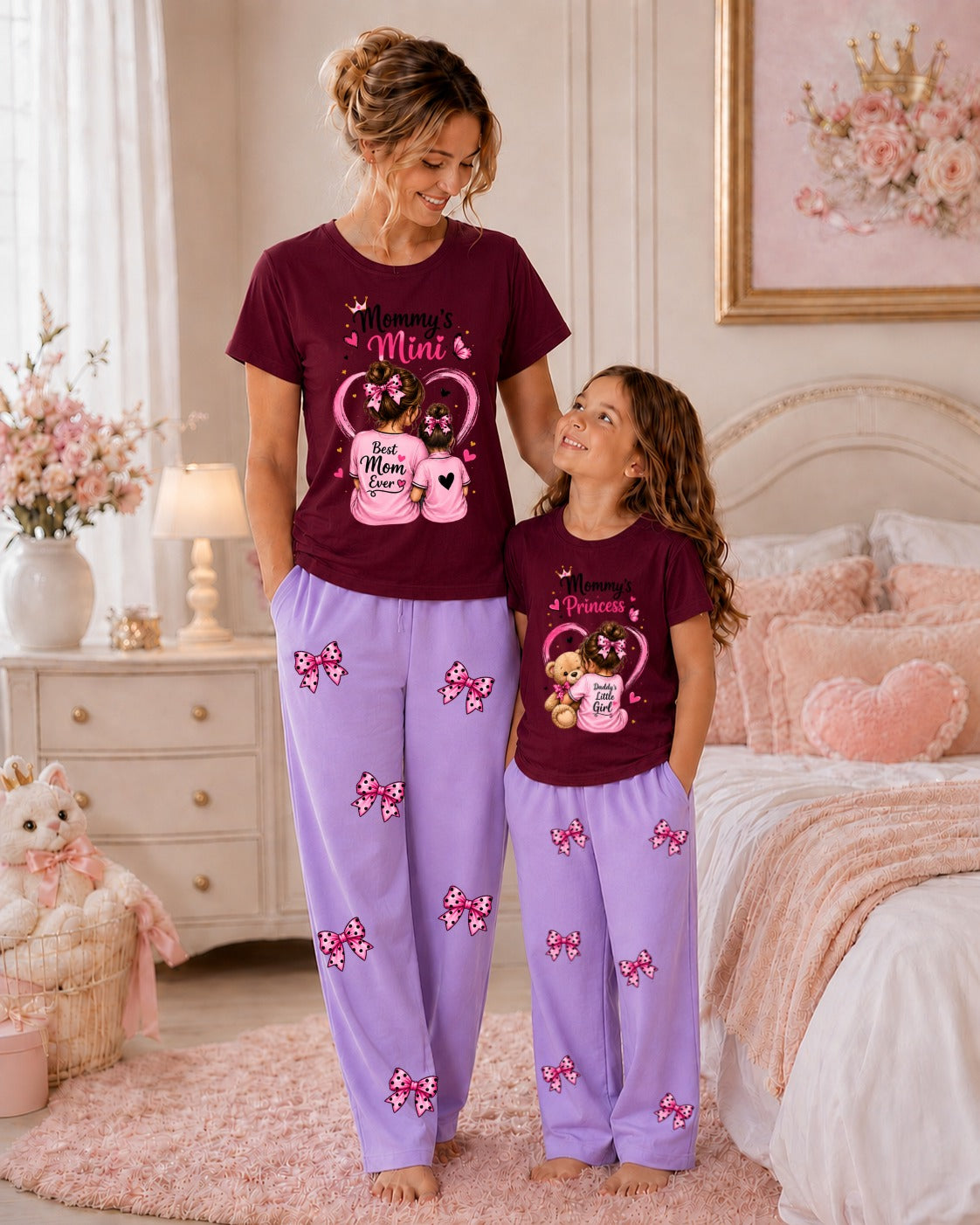 Pack of 2 Mother & Daughter Matching Tracksuit Set