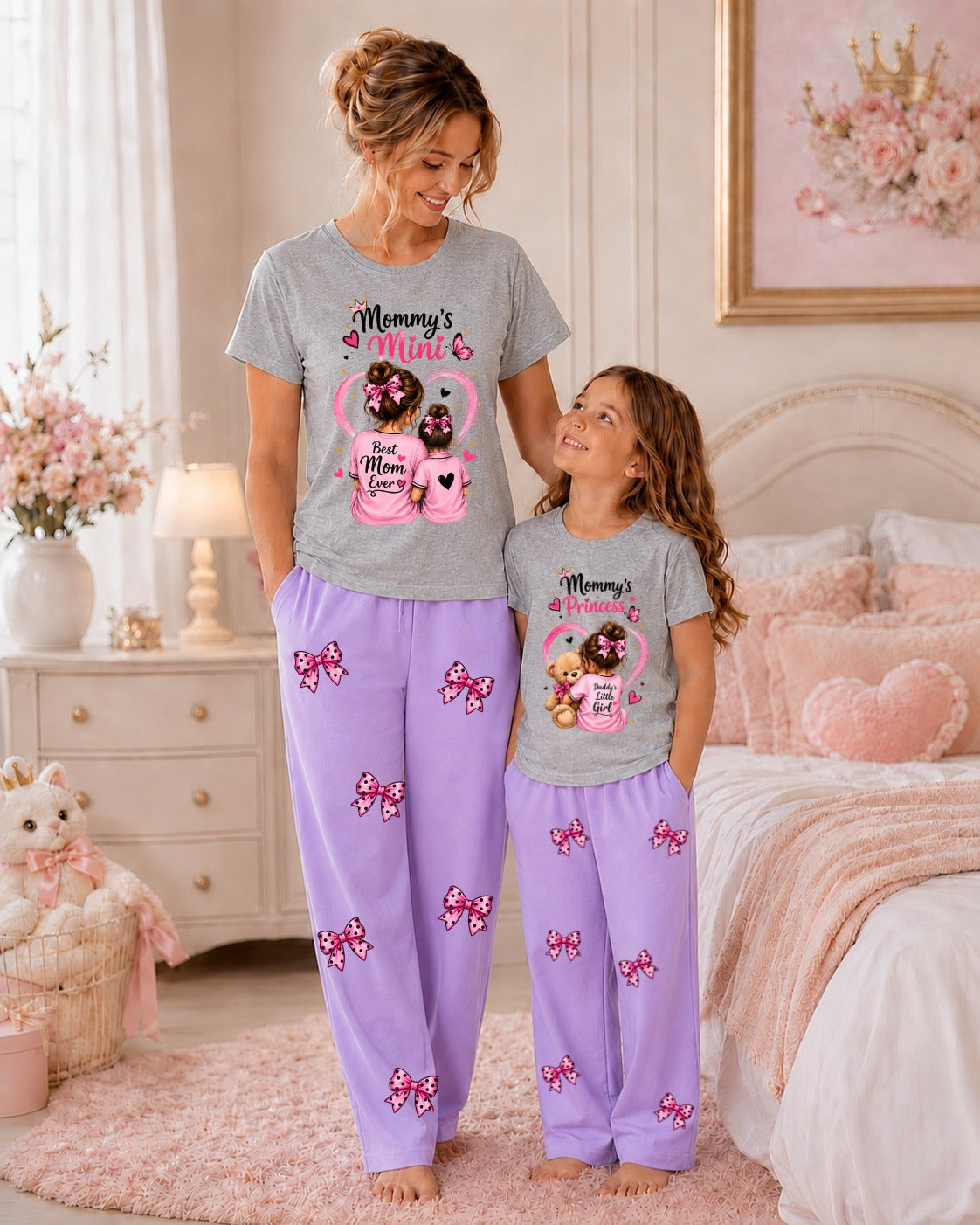 Pack of 2 Mother & Daughter Matching Tracksuit Set