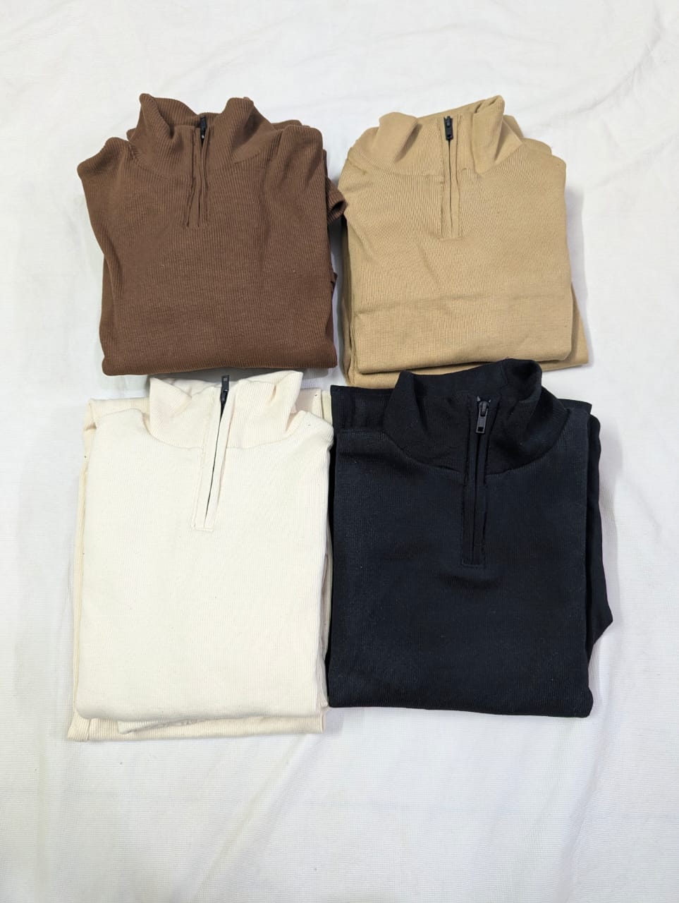 2-Piece Winter Arrival Zipper Highneck Drop-Shoulder Track Suit
