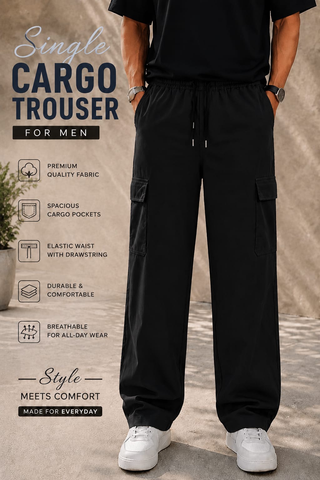 Cargo Street Trouser for Women - Casual Summer Jeans Cotton Pants