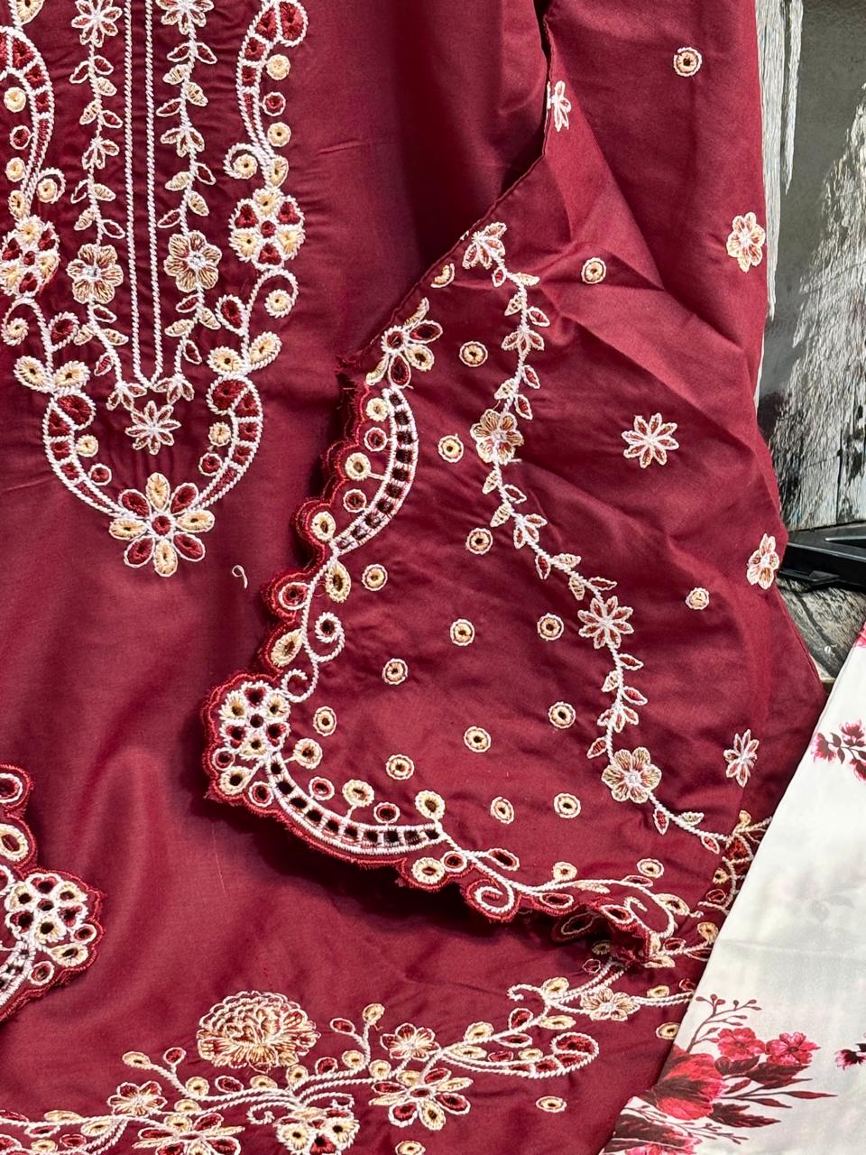 Ready to Wear 2-Piece Pure Cotton Chikankari Suit with Farshi Shalwar