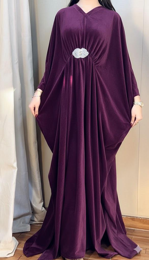 Velvet Kaftan Dress for Women - Premium Winter Party Wear Kaftan (9 Colors)