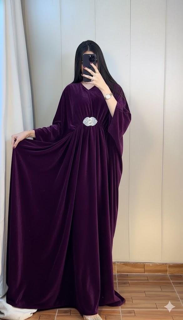 Velvet Kaftan Dress for Women - Premium Winter Party Wear Kaftan (9 Colors)