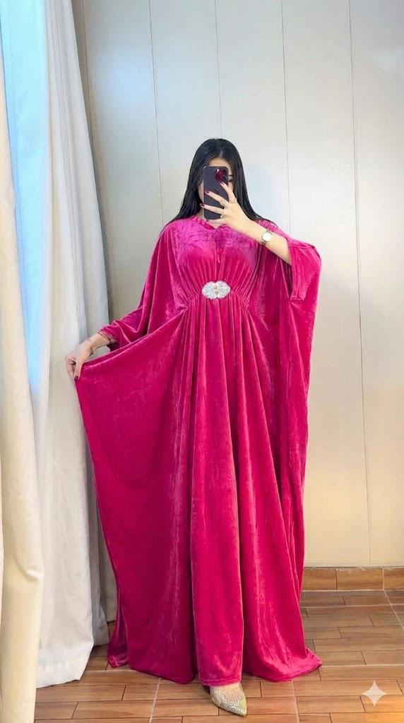 Velvet Kaftan Dress for Women - Premium Winter Party Wear Kaftan (9 Colors)