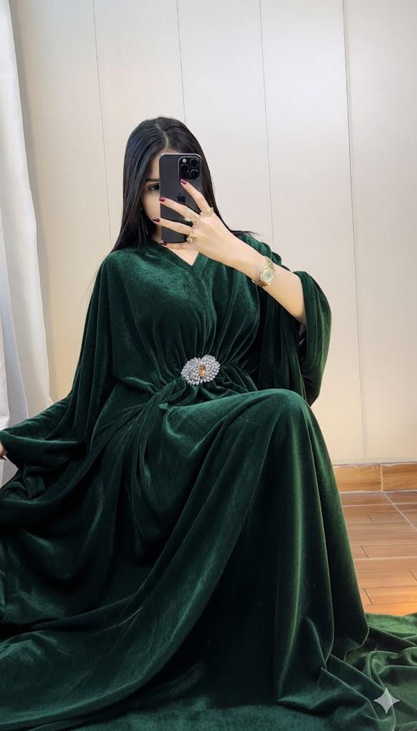 Velvet Kaftan Dress for Women - Premium Winter Party Wear Kaftan (9 Colors)