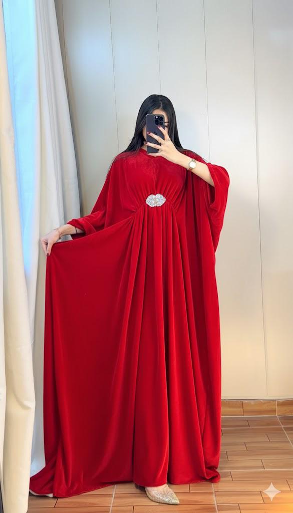 Velvet Kaftan Dress for Women - Premium Winter Party Wear Kaftan (9 Colors)