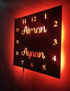 Customised Wooden LED Backlit Frame 15x15 with Gift Box
