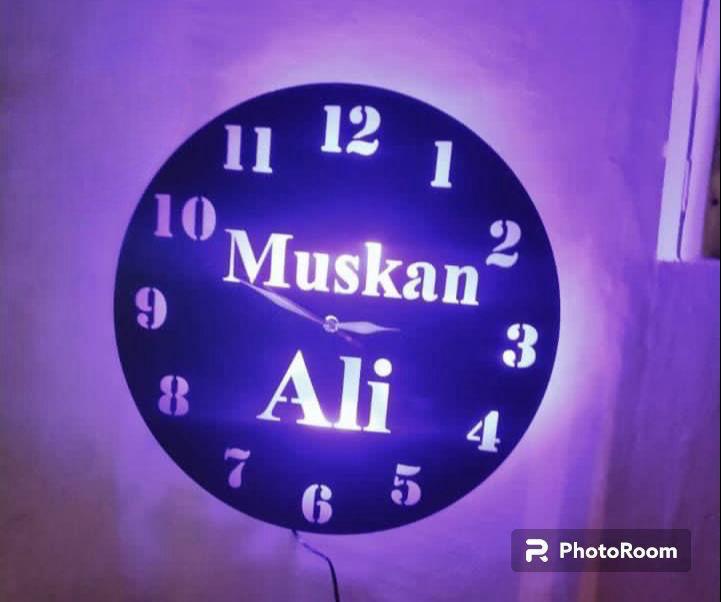 Customised Wooden LED Backlit Frame 15x15 with Gift Box