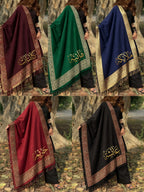 Customise Women's Winter Shawl | DTF Printed Acrylic Wool