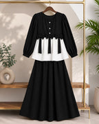 Ready to Wear 2-Piece Crush Georgette Bow Accent Outfit