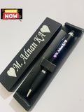 Customise LED Name Light Pen with Luxury Black Box | Personalised Gift