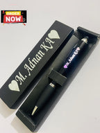 Customise LED Name Light Pen with Luxury Black Box | Personalised Gift