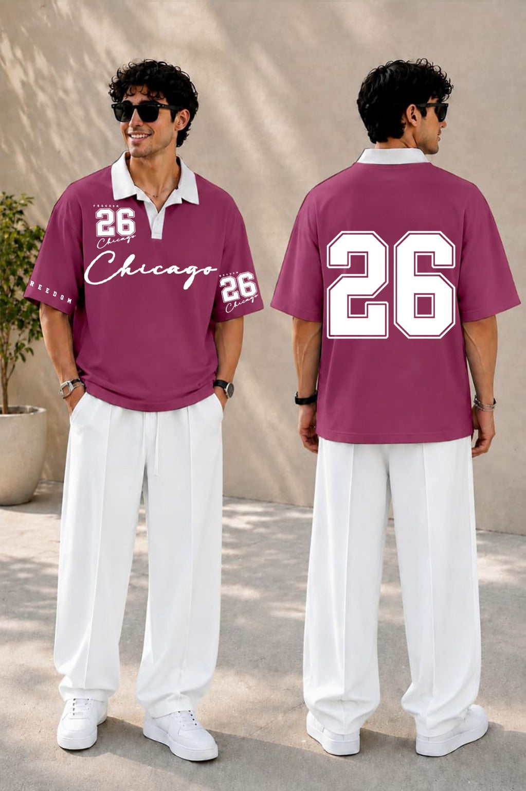 Ready to Wear Drop Shoulder Tracksuit with Baggy Trouser