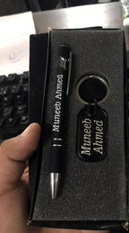Customise Engraved Pen & Keychain Gift Set