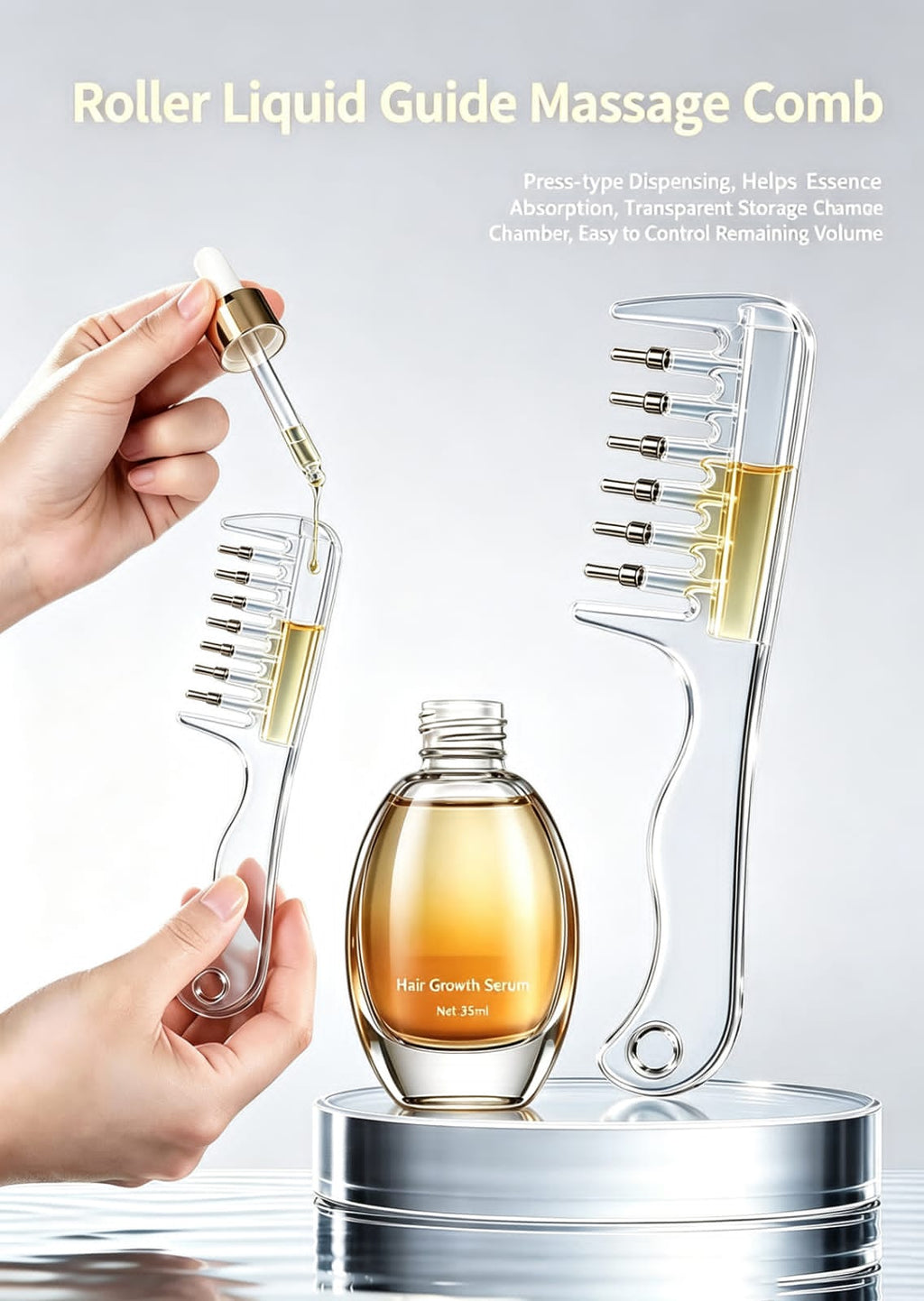 Scalp Liquid Applicator & Massage Comb