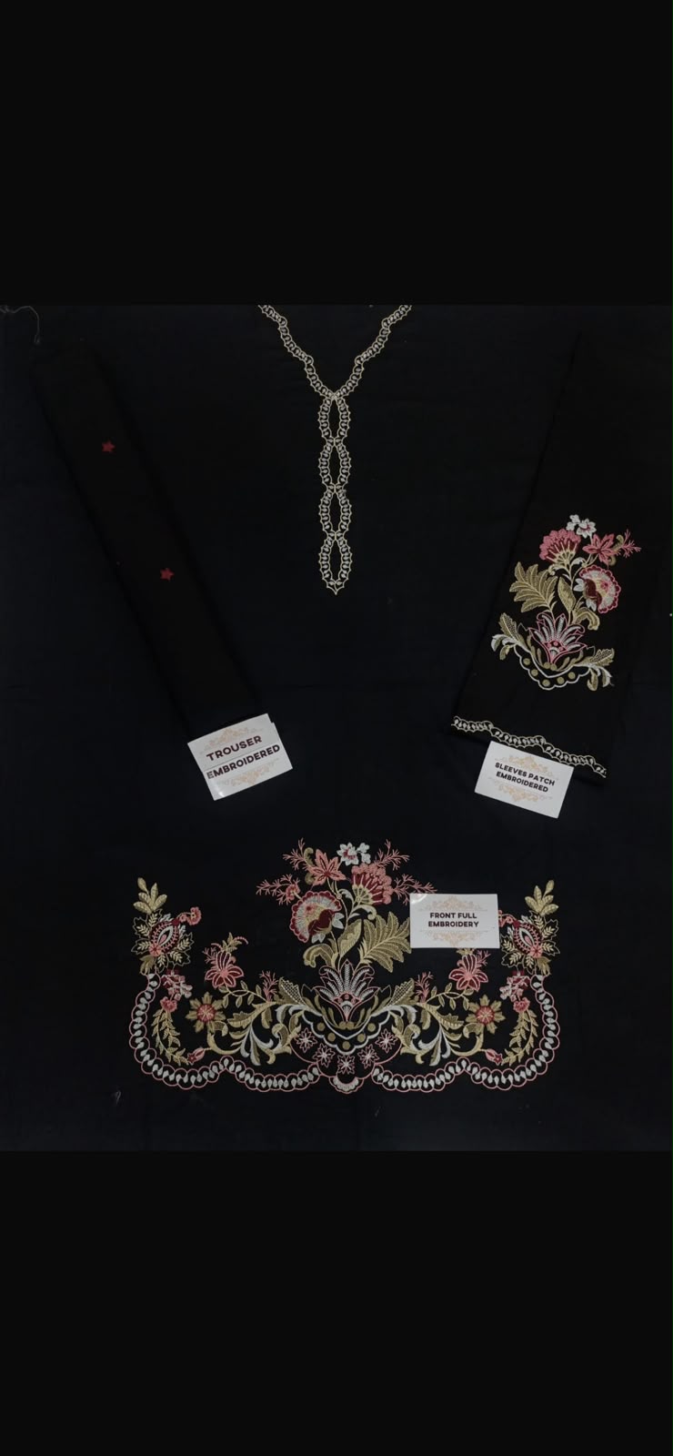 2-Piece Dhanak Embroidered Winter Suit
