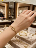 Fancy Stainless Steel Knot Bracelet for Women