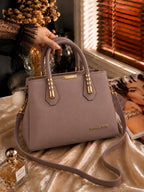 3-Partition Lightweight Shoulder Handbag