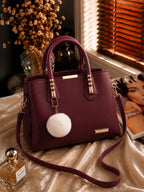 3-Partition Lightweight Shoulder Handbag