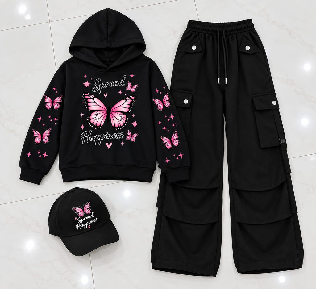 Ready to Wear 3-Piece Fleece Hoodie Cargo Set