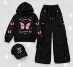Ready to Wear 3-Piece Fleece Hoodie Cargo Set